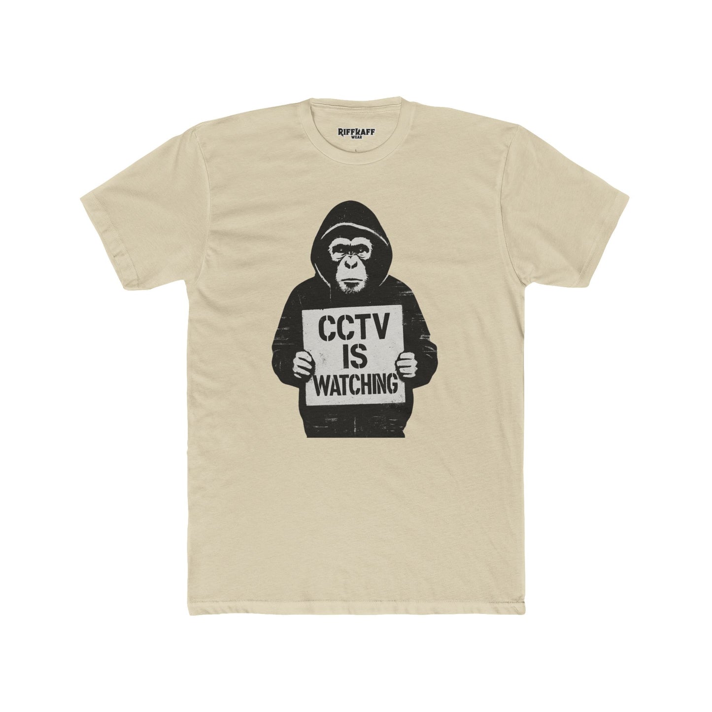 CCTV is Watching  APE Unisex Crew Tee Casual Wear - Riff Raff Wear