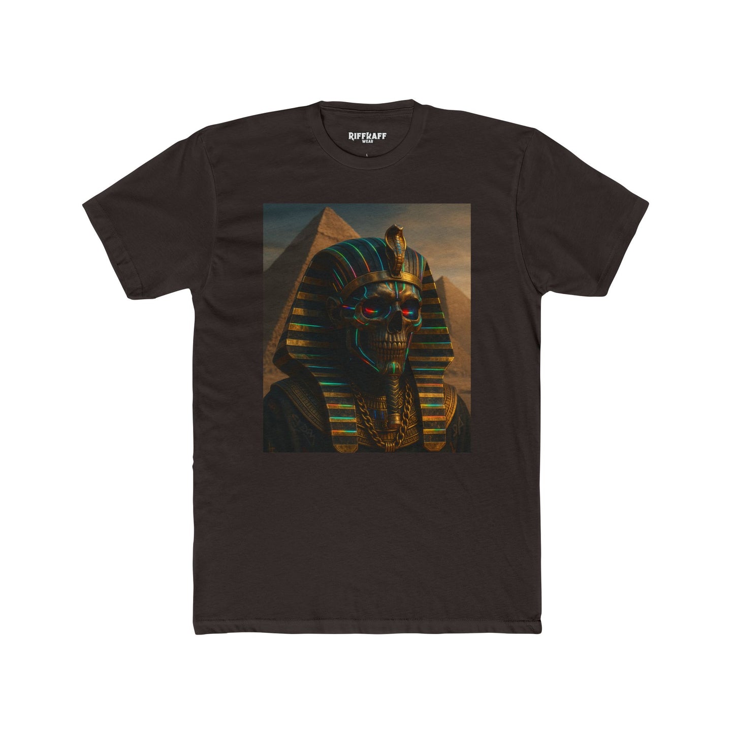 Vintage Pharaoh Graphic Tee, Unisex Cotton Crew Shirt, Egyptian Art  - Riff Raff Wear