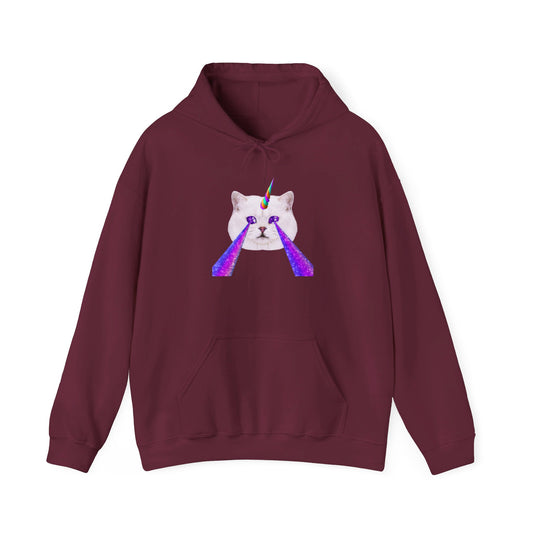 Riff Raff Wear Laser Cat Unisex Heavy Blend™ Hooded Sweatshirt