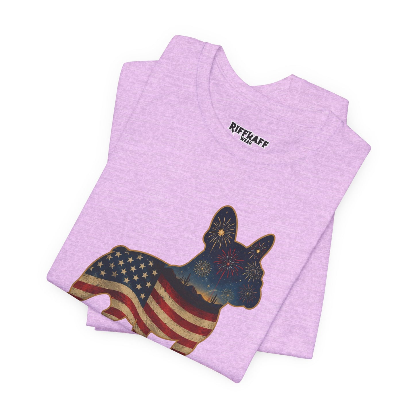 Freedom Crew Frenchie T-Shirt – Patriotic Bulldog Flag Tee