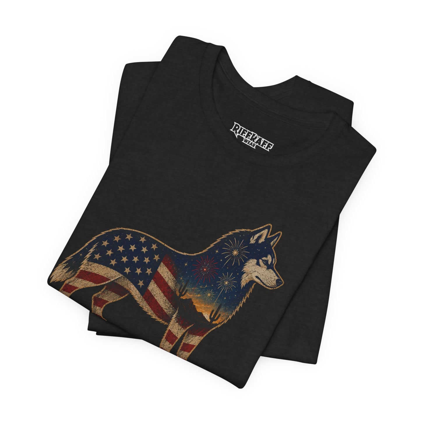 Freedom Crew T-Shirt – Patriotic Husky Flag Tee