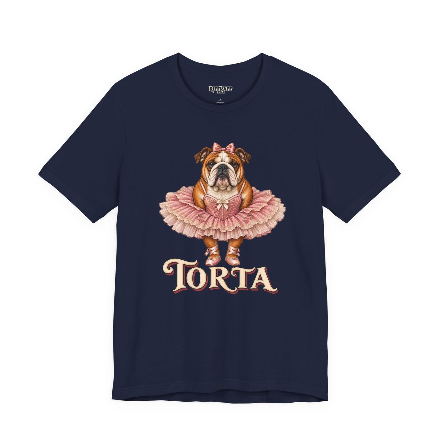 Bulldog Ballerina T-Shirt 'Torta' Cute Dog Graphic Tee