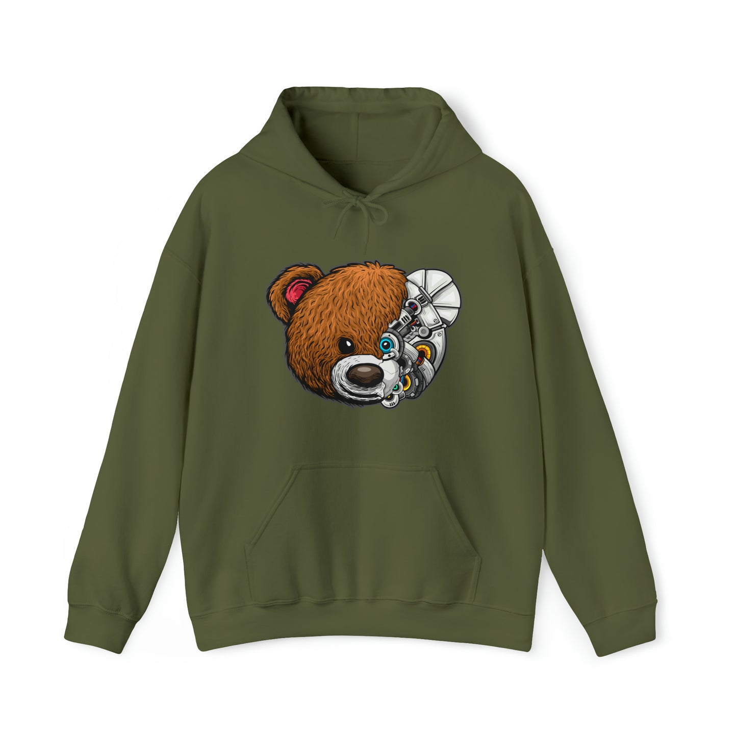 Riff Raff Wear Cyborg Bear Unisex Heavy Blend™ Hooded Sweatshirt