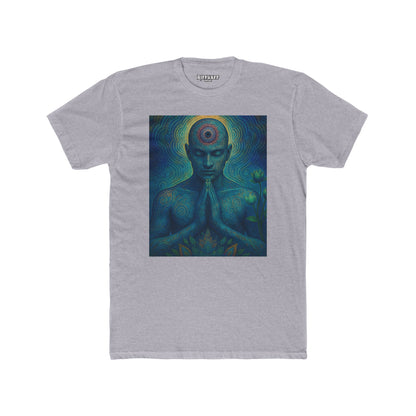 Meditative Unisex Cotton Crew Tee  Zen Art Design - Riff Raff Wear
