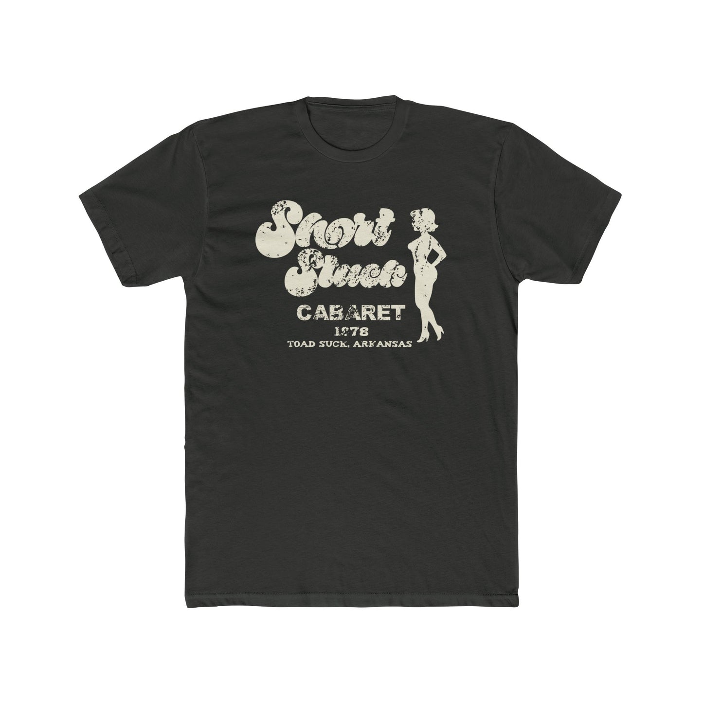 Funny Unisex Cotton Crew Tee - Short Stack in Toad Suck, AK - Riff Raff Underground