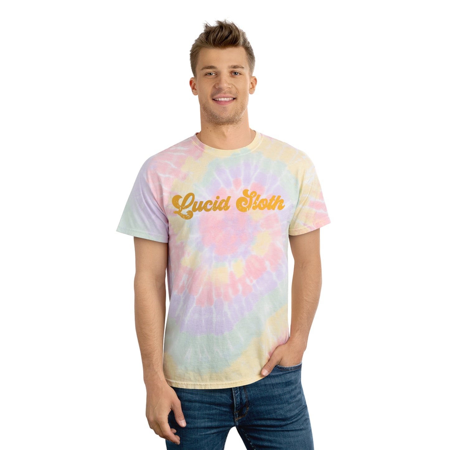 Lucid Sloth Tie-Dye Tee, Spiral