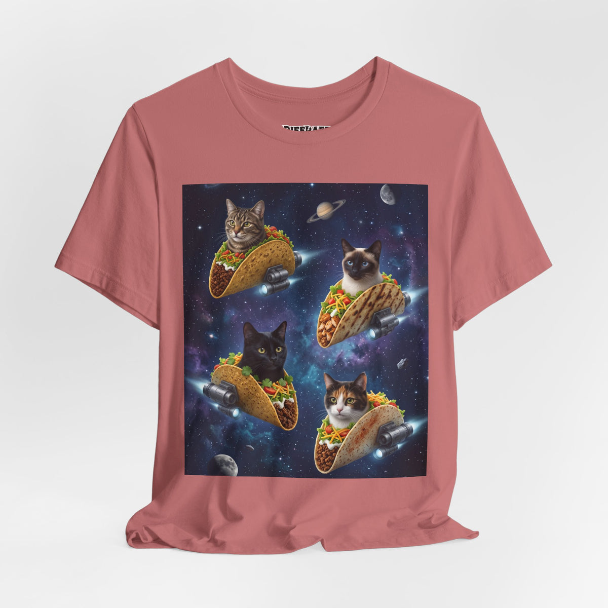Cat Taco Space Tee  Funny Cosmic Cats in Tacos T-Shirt