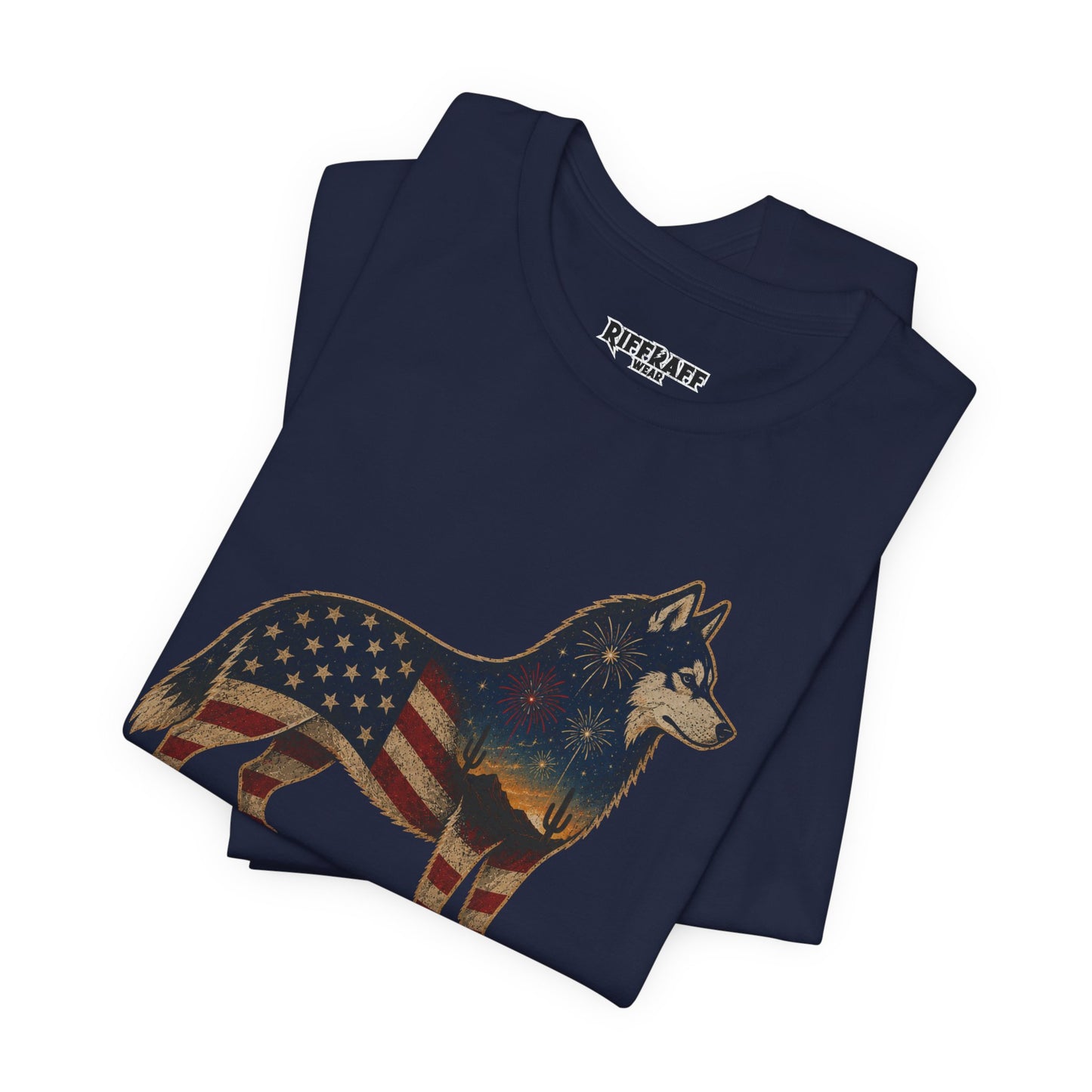 Freedom Crew T-Shirt – Patriotic Husky Flag Tee