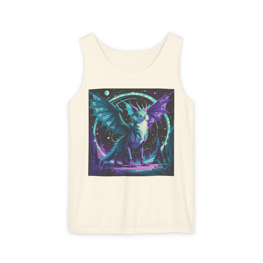Mystical Dragon Graphic Unisex Tank Top - Perfect for Summer Festivals - Riff Raff Wear