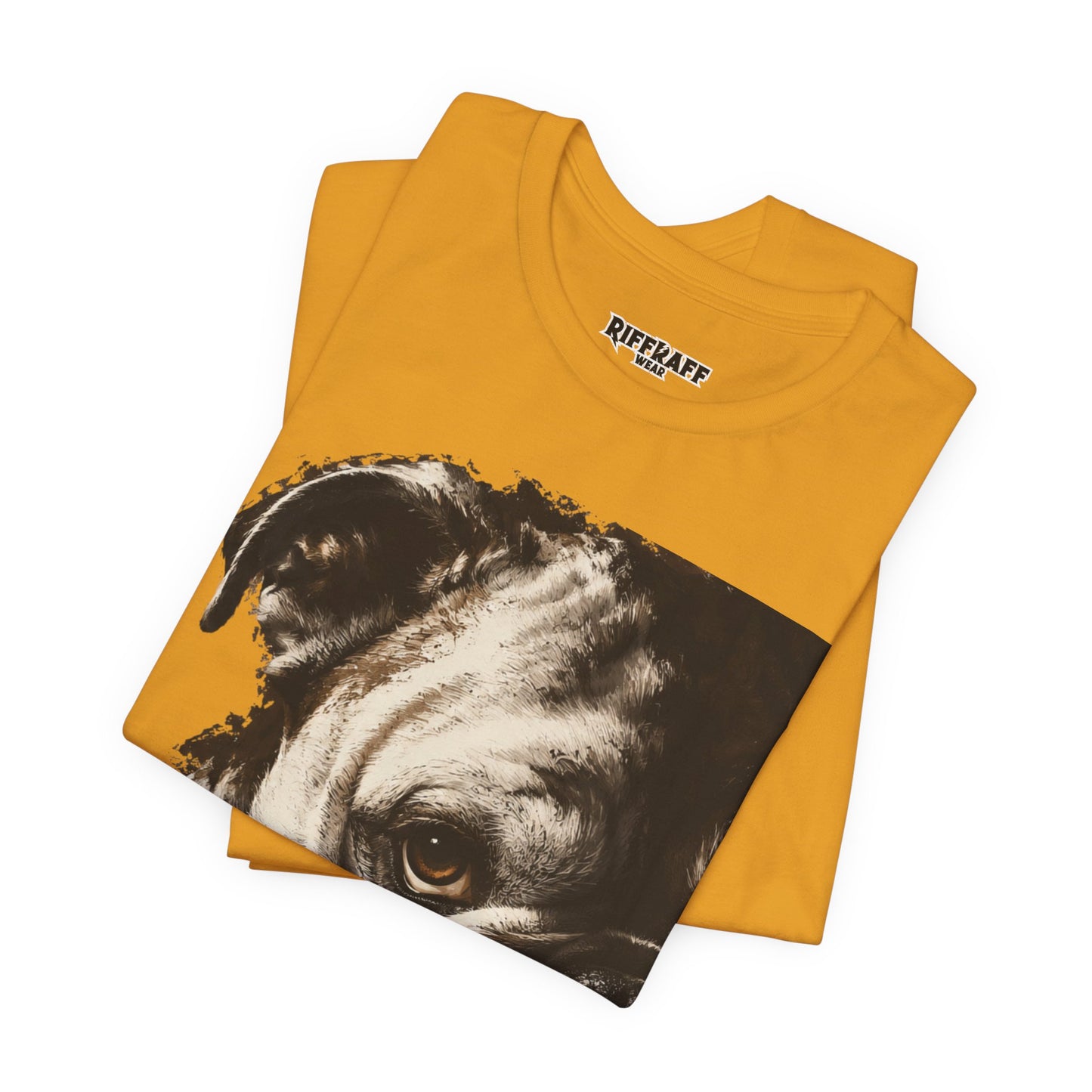 Bulldog Portrait T-Shirt Vintage Sepia Dog Graphic Tee