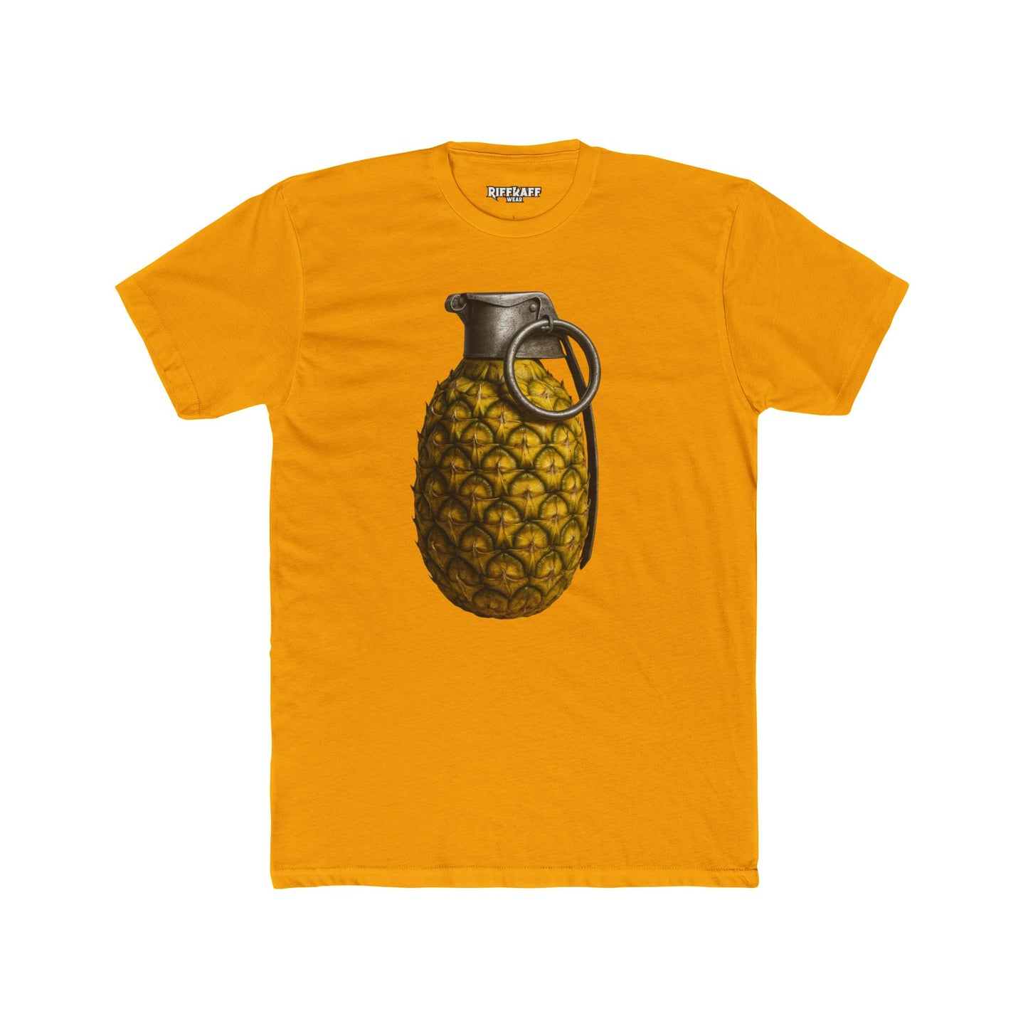 Unique Pineapple Grenade Unisex Cotton Crew Tee - Riff Raff Wear