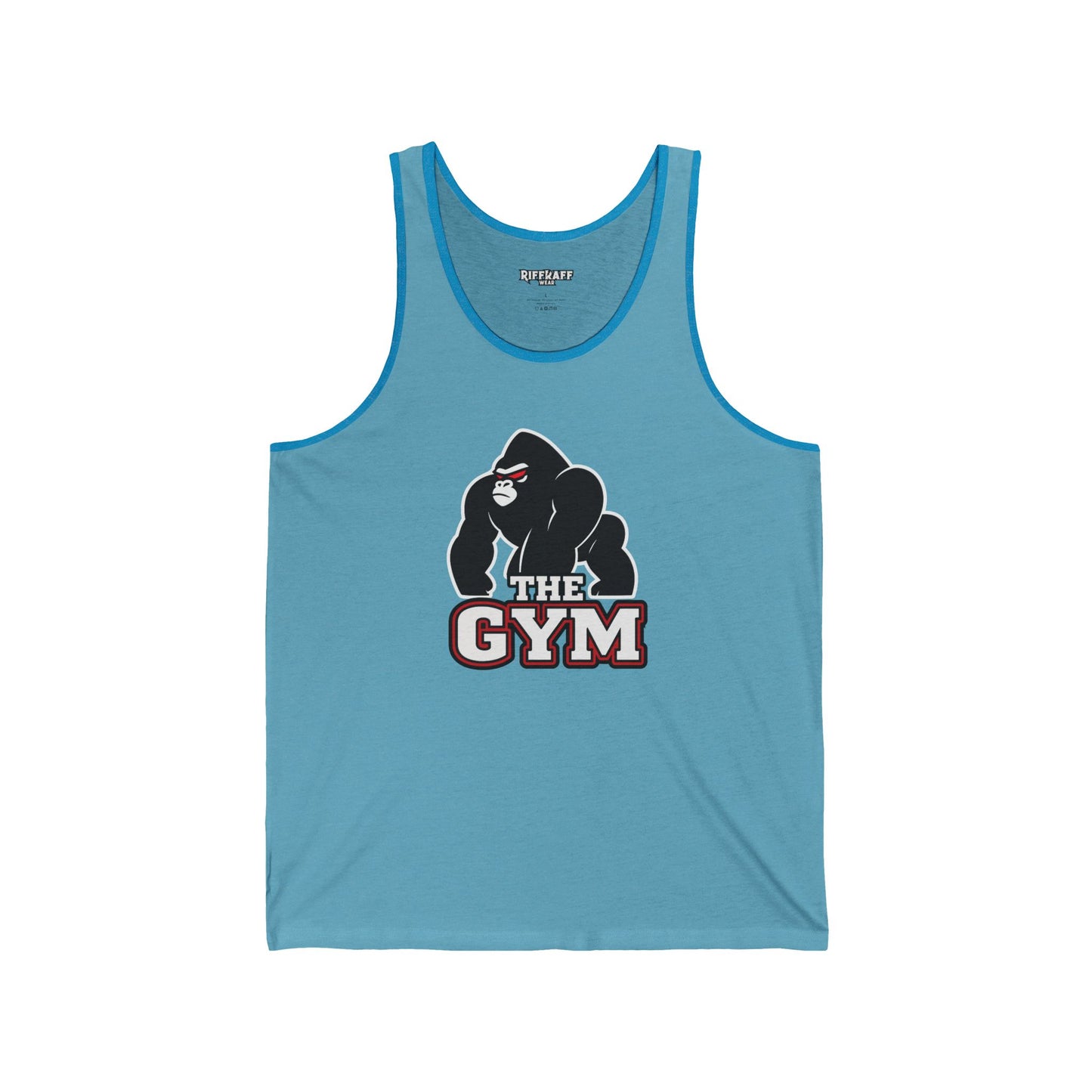 Unisex Jersey Tank - Gym Gorilla Graphic Tee - Riff Raff Wear
