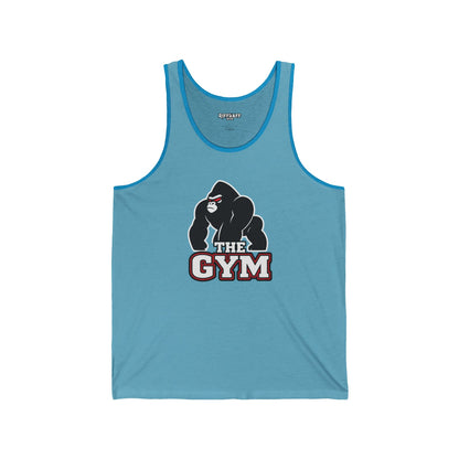 Unisex Jersey Tank - Gym Gorilla Graphic Tee - Riff Raff Wear