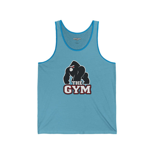 Unisex Jersey Tank - Gym Gorilla Graphic Tee - Riff Raff Wear