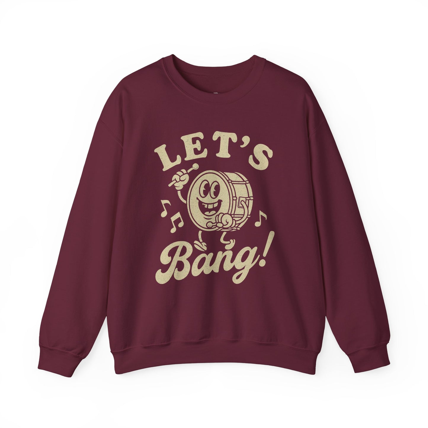 Let's Bang! Unisex Crewneck Sweatshirt - Fun & Comfy Apparel for Music Lovers - Riff Raff Wear