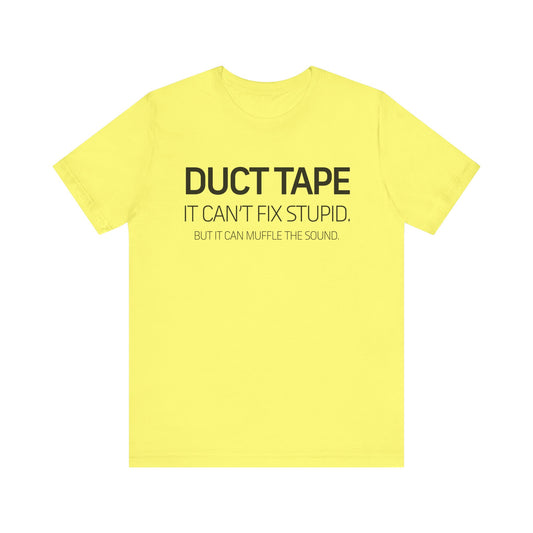 Dad Funny Duct Tape Unisex Jersey Short Sleeve Tee