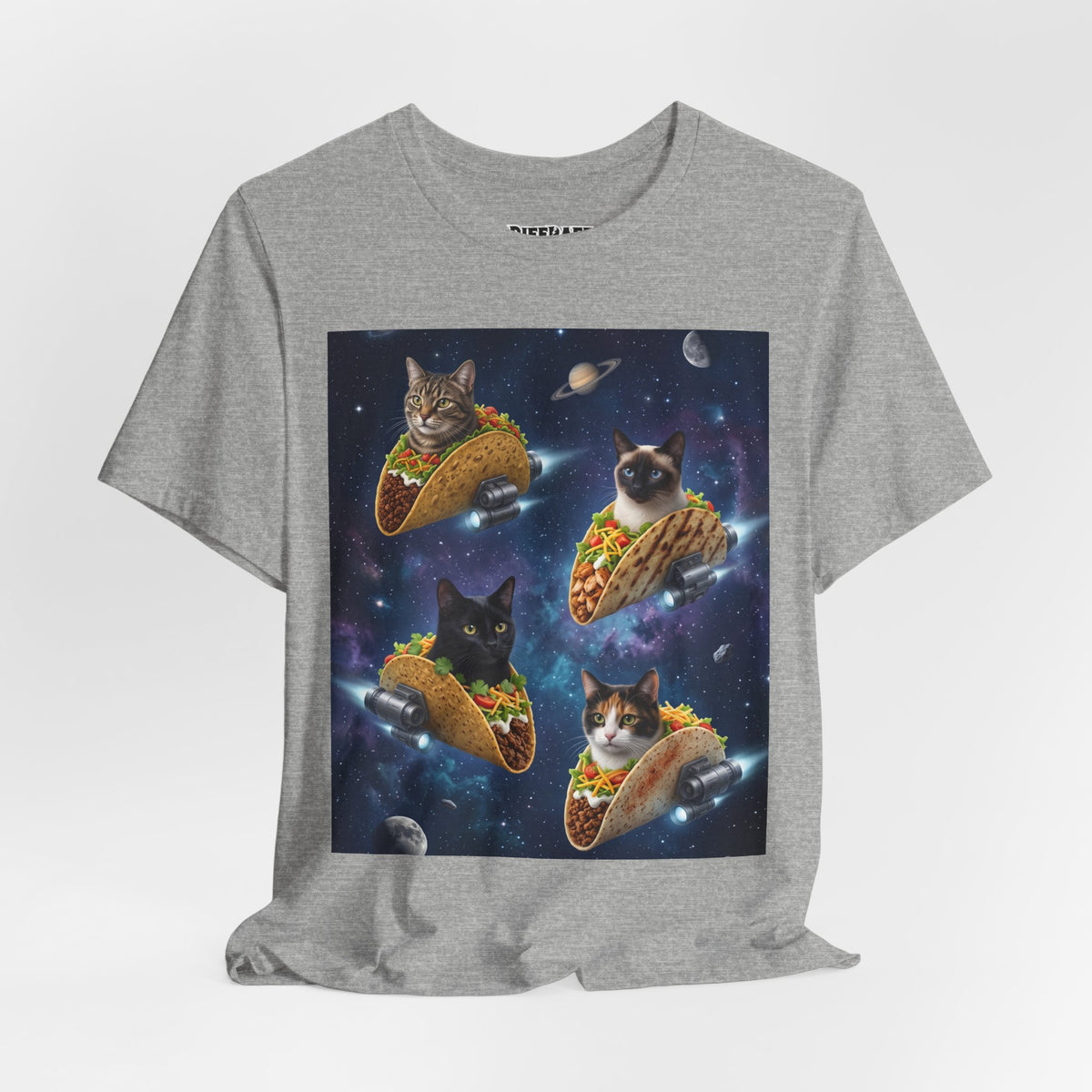 Cat Taco Space Tee  Funny Cosmic Cats in Tacos T-Shirt