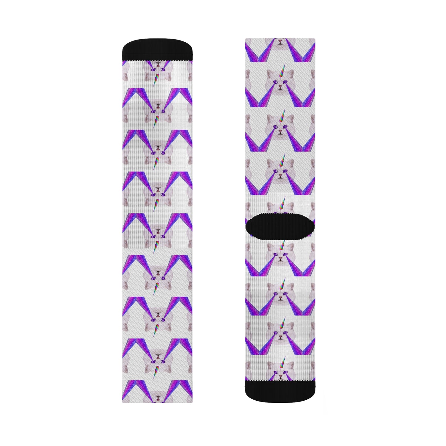 Riff Raff Wear Laser Cat Sublimation Socks