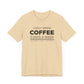 Dad Funny Coffee Unisex Jersey Short Sleeve Tee