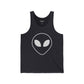 Unisex Jersey Tank with Om Symbol - Spiritual & Relaxed Vibe - Riff Raff Wear
