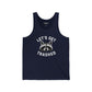 Funny Raccoon Tank Top - "Let's Get Trashed" Unisex Jersey Tank - Riff Raff Wear