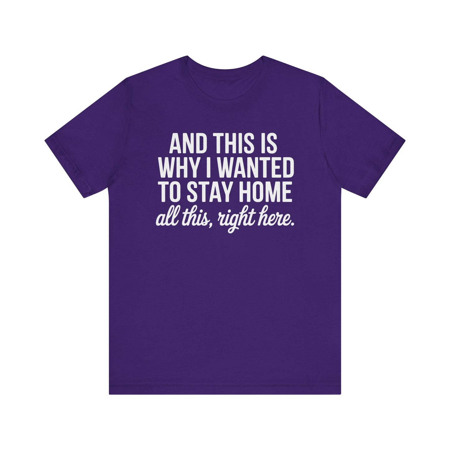 Stay Home Unisex Tee, Relaxed Fit Short Sleeve, Gift for Homebodies, Cozy Casual Shirt, Perfect for Introverts - Riff Raff Wear