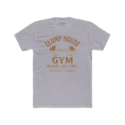 Unisex Cotton Crew Tee - Slump House Gym | No Reps, Just Vibes | Perfect for Fitness Enthusiasts - Riff Raff Underground