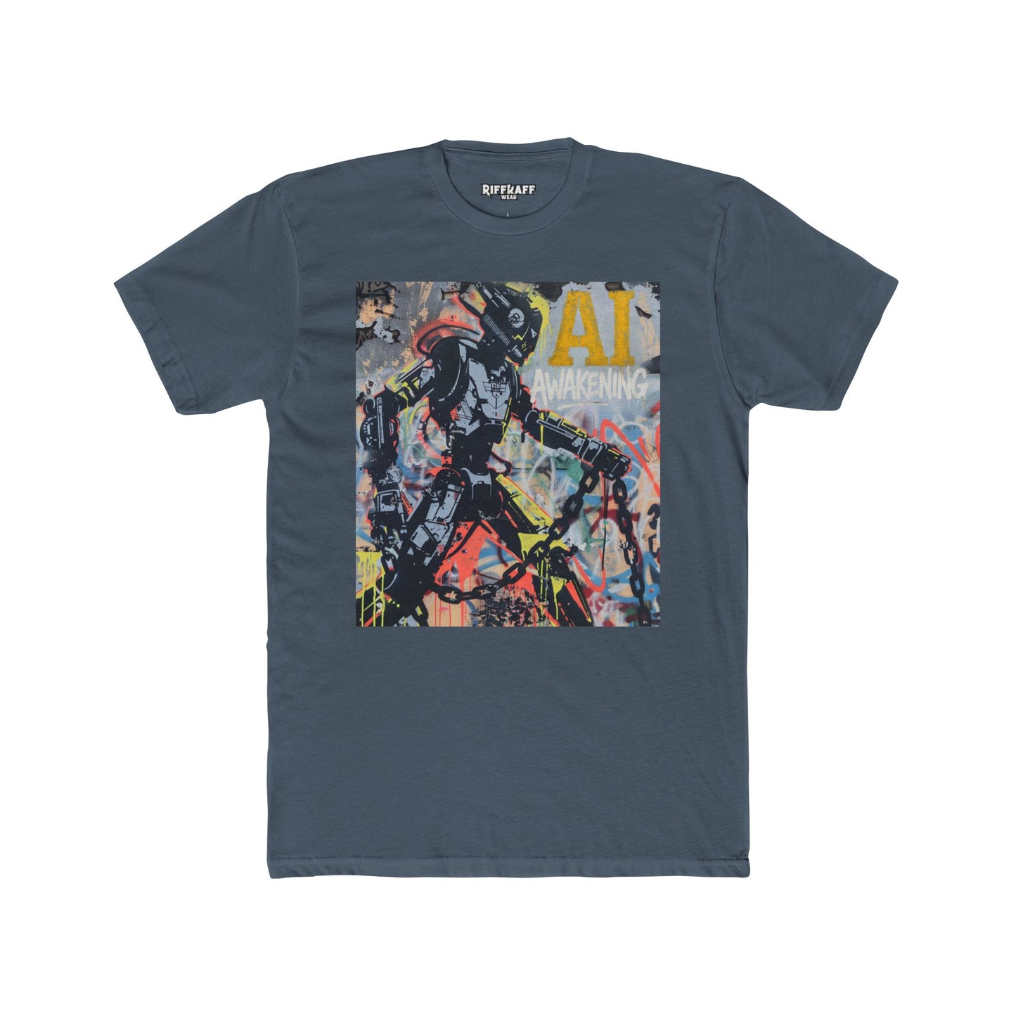 AI Awakening Graphic Unisex Cotton Crew Tee - Riff Raff Wear