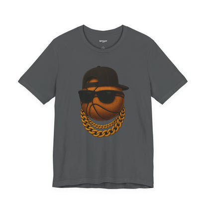 Basketball Bling Tee — Cool Hip-Hop Ball Graphic T-Shirt