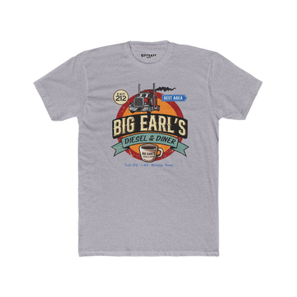 Big Earl's Diesel & Diner Unisex Cotton Crew Tee - Where Regret Gets Refueled - Riff Raff Underground