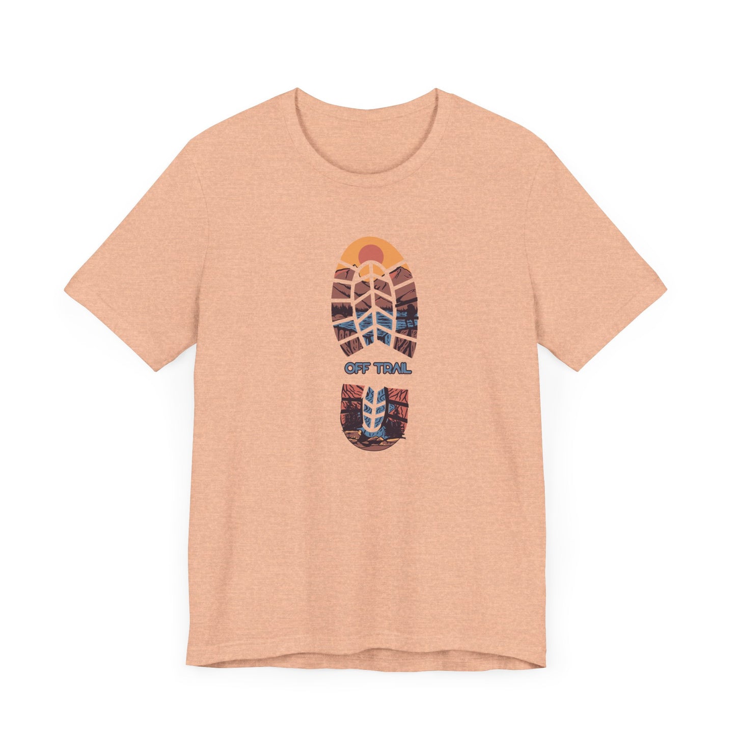 Off Trail Boot Print Unisex Jersey Short Sleeve Tee