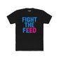 Unisex Cotton Crew Tee - Fight the Feed Graphic T-Shirt - Riff Raff Wear