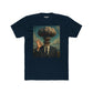 Surrealist Men's Cotton Crew Tee - Explosive Graphic Art - Riff Raff Wear