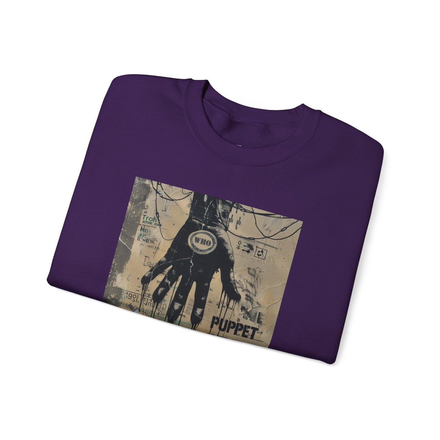 Artistic Puppet State Sweatshirt - Unisex Crewneck for Creative Souls - Riff Raff Wear