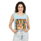 Unisex Peace Sign Tank Top - Vibrant Garment-Dyed Casual Wear - Riff Raff Wear