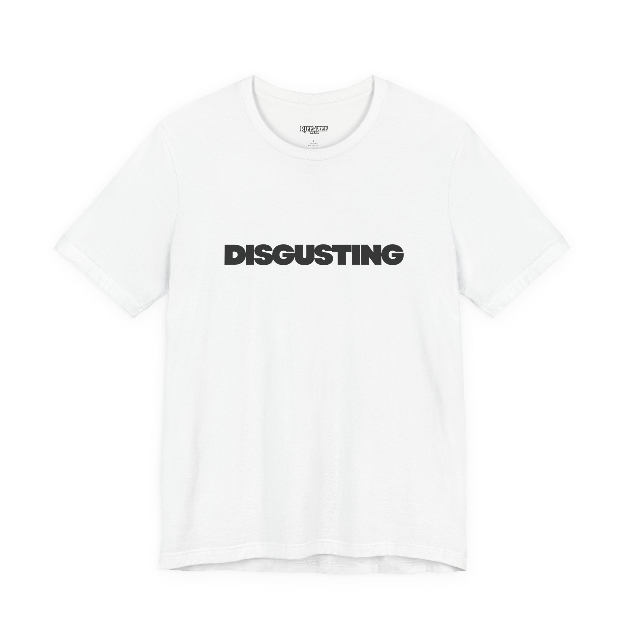 DISGUSTING Graphic Tee — Bold Text Statement T-Shirt