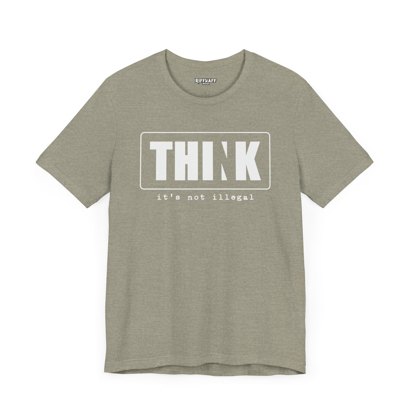 Riff Raff Wear Think 2 Unisex Jersey Short Sleeve Tee