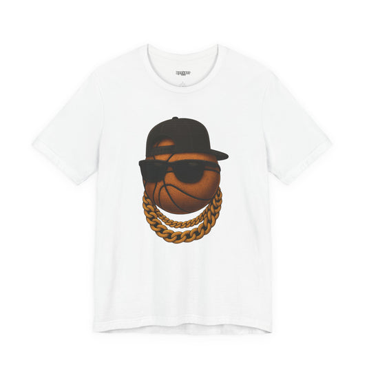 Basketball Bling Tee — Cool Hip-Hop Ball Graphic T-Shirt