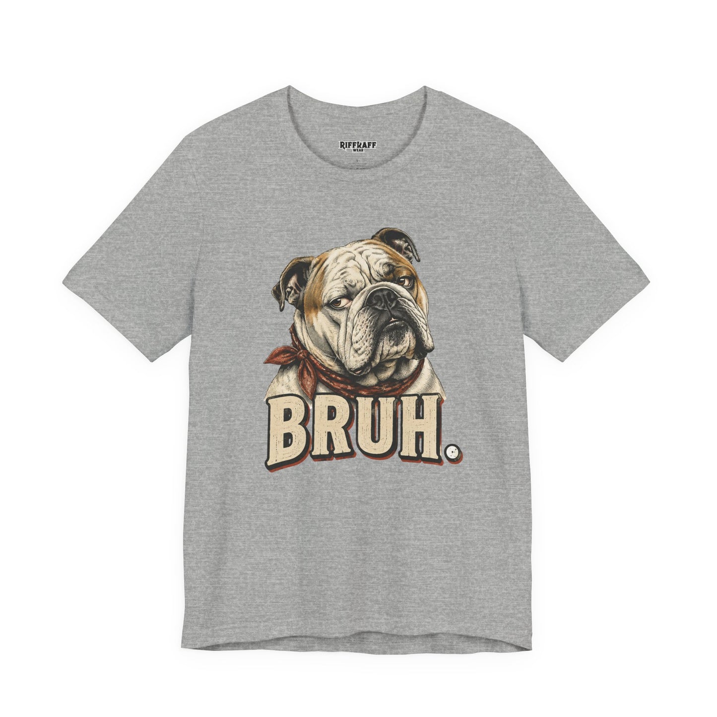 Bruh Bulldog T-Shirt Vintage English Bulldog Graphic Tee