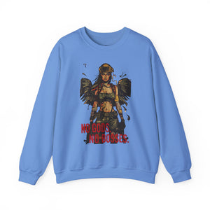 No Gods No Bosses Unisex Crewneck Sweatshirt - Empowering Streetwear for Rebels - Riff Raff Wear