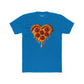 Heart-Shaped Pizza Unisex Cotton Crew Tee - Fun Foodie Apparel - Riff Raff Wear
