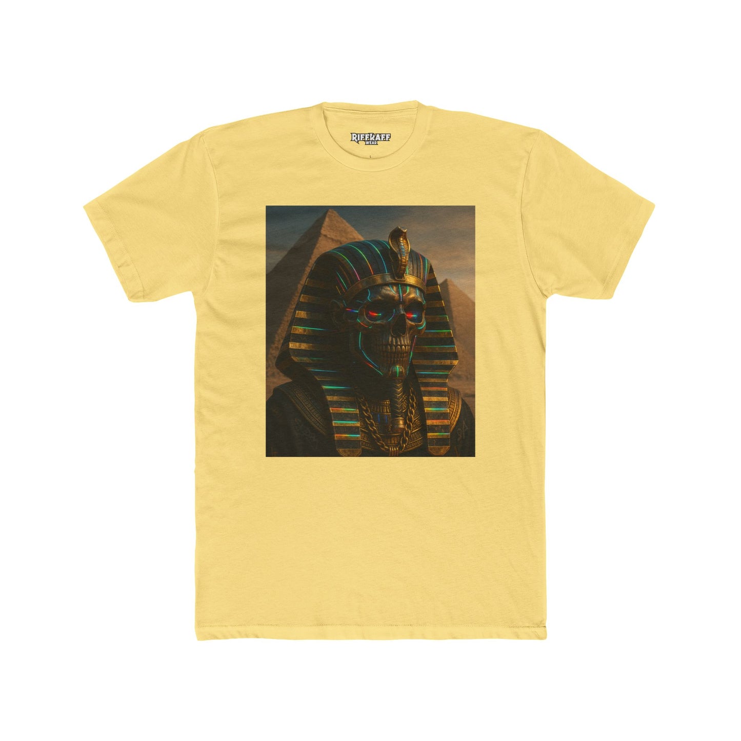 Vintage Pharaoh Graphic Tee, Unisex Cotton Crew Shirt, Egyptian Art  - Riff Raff Wear