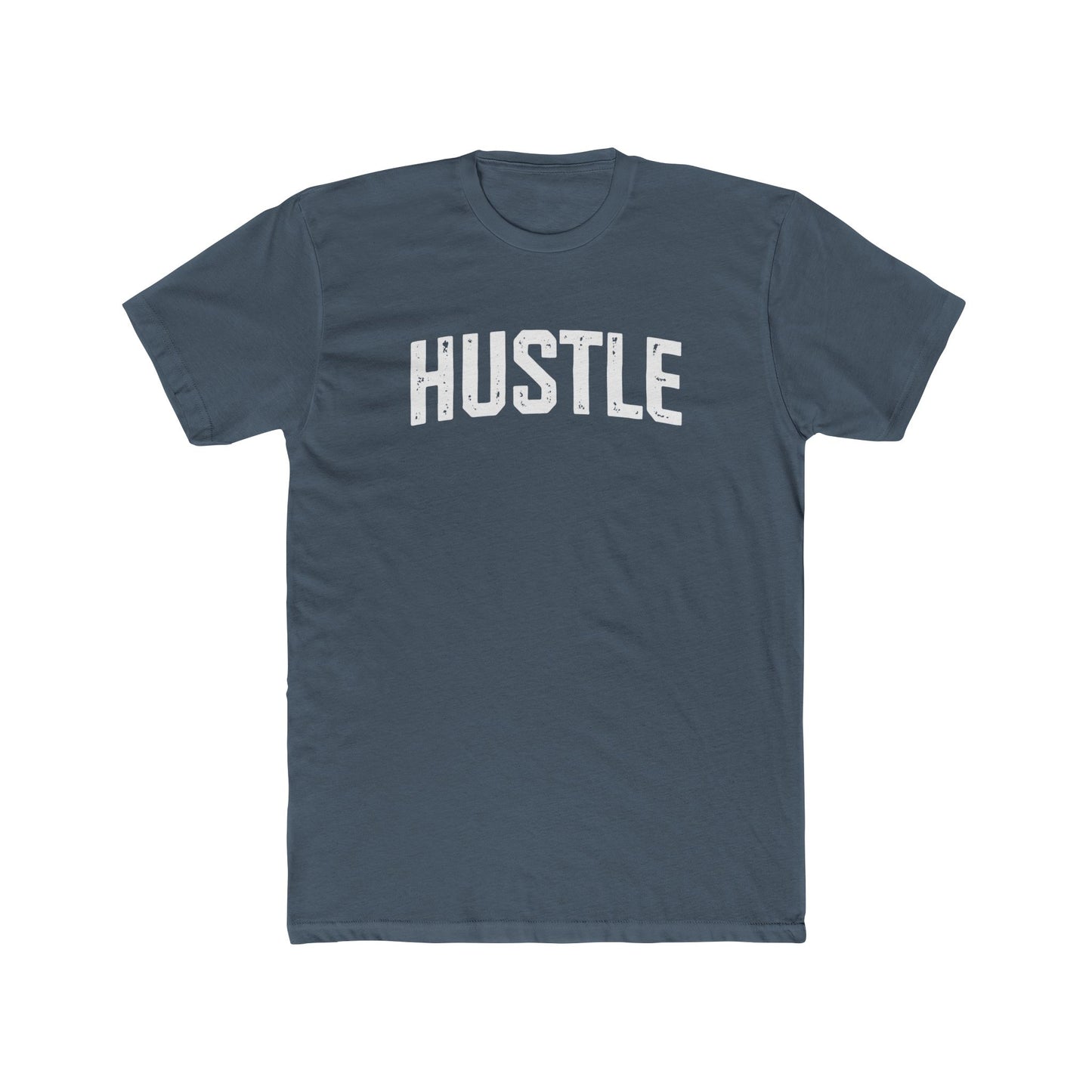 Hustle Unisex Cotton Crew Tee - Motivational Graphic T-Shirt - Riff Raff Wear - Fitness