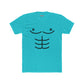 Funny Unisex Cotton Crew Tee - Cartoon Abs Design - Riff Raff Wear