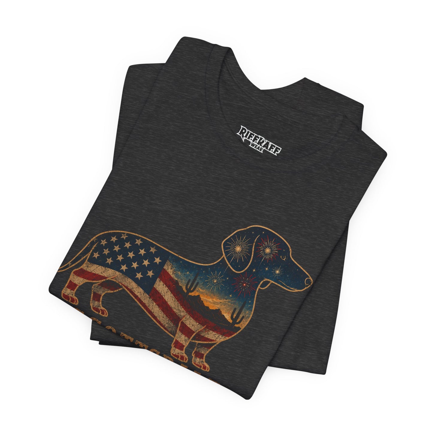 Copy of Freedom Crew Dachshund T-Shirt – Patriotic Dachshund Flag Tee