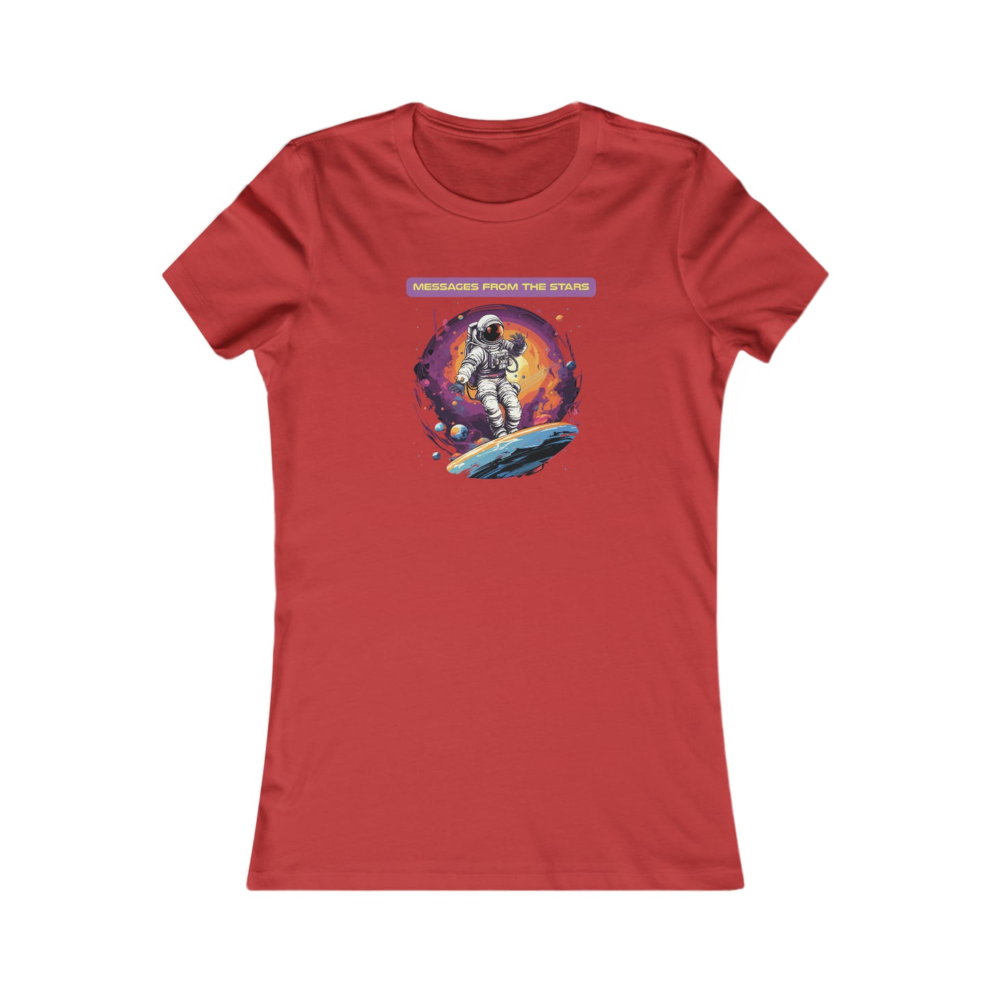 Riff Raff Wear Astronaut Messages From The Stars Women's Favorite Tee