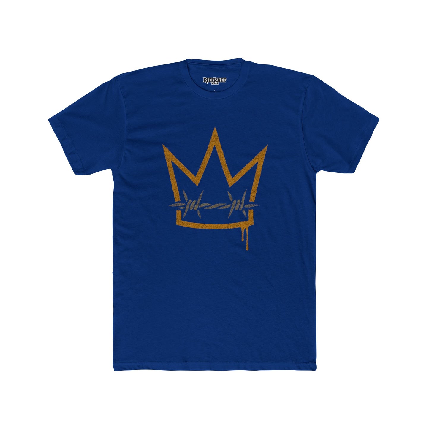 Crown Barbed Wire Unisex Cotton Crew Tee Casual Streetwear  - Riff Raff Wear