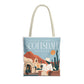 Scottsdale Arizona Vintage Travel Tote Bag — Old Town Desert Poster Design