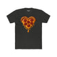 Heart-Shaped Pizza Unisex Cotton Crew Tee - Fun Foodie Apparel - Riff Raff Wear