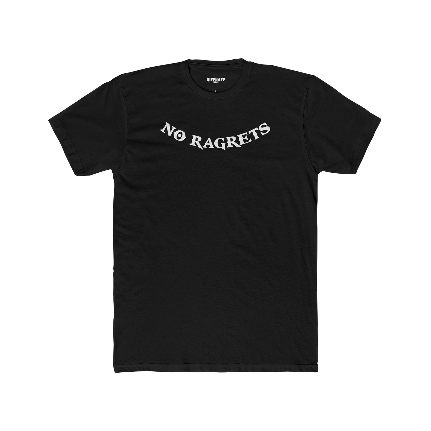 No Ragrets Unisex Cotton Crew Tee - Casual Graphic T-Shirt for Everyday Wear - Riff Raff Wear